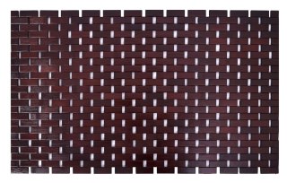 BAMBUSOWA MATA ŁAZIENKOWA 50X80 CM ALBA CIEMNY BRĄZ
