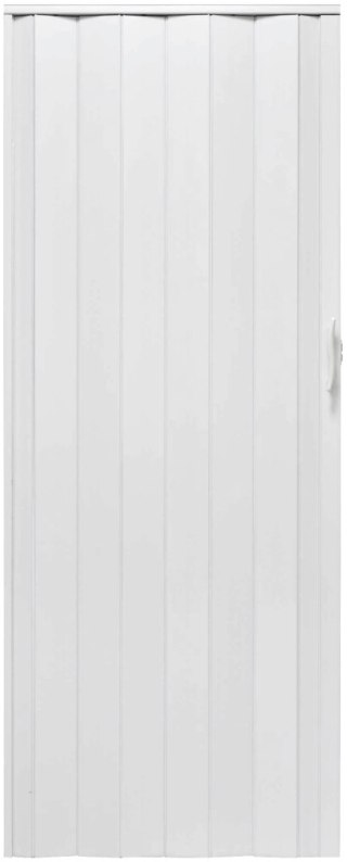 DRZWI HARMONIJKOWE 001P BIAŁY MAT - 80 CM