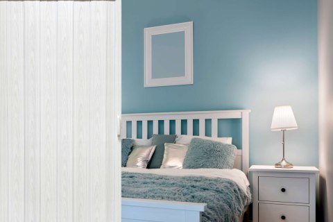 DRZWI HARMONIJKOWE 004 04 BIAŁY DĄB - 80 CM