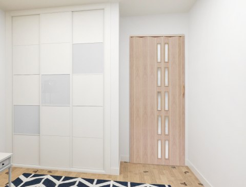 DRZWI HARMONIJKOWE 005S DĄB SONOMA - 80 CM