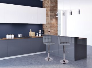 HOKER KRZESŁO BAROWE ARAKO SZARE