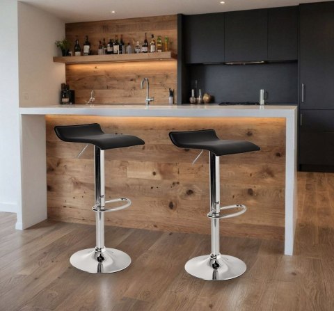 HOKER KRZESŁO BAROWE PORTI CZARNE