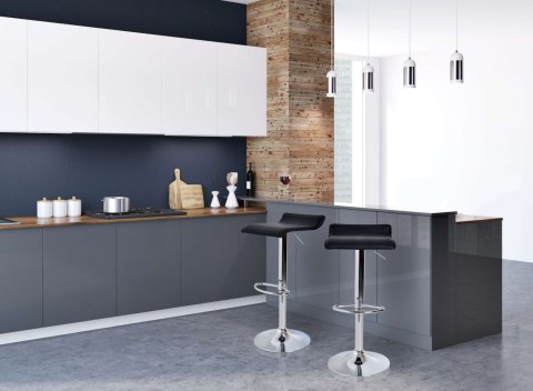 HOKER KRZESŁO BAROWE PORTI CZARNE