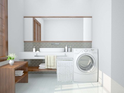 KOSZ WIKLINOWY BIAŁY 114 L