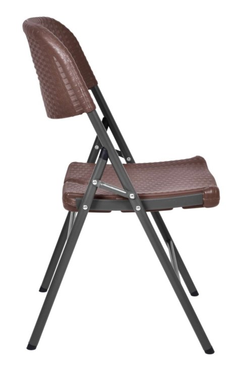 KRZESŁO CATERINGOWE RATTAN BRĄZOWE