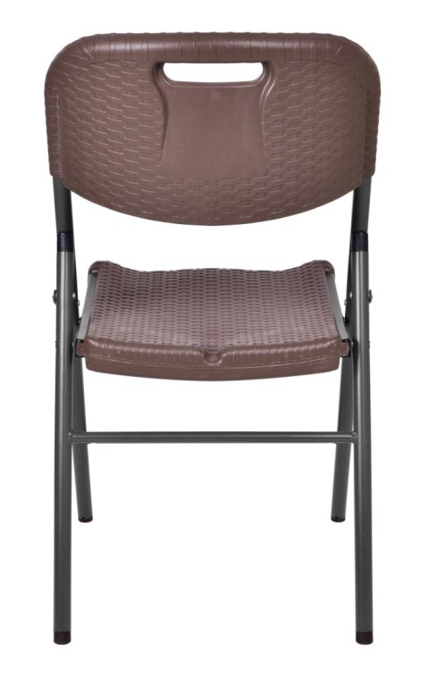 KRZESŁO CATERINGOWE RATTAN BRĄZOWE