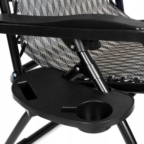 LEŻAK OGRODOWY ORION ZERO GRAVITY BRĄZ JODEŁKA