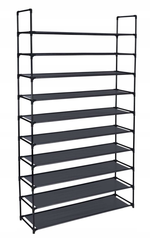 PÓŁKA NA BUTY MELA - 50 PAR - CZARNA