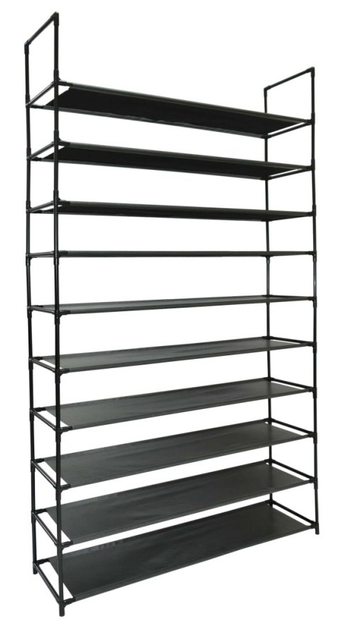 PÓŁKA NA BUTY MELA - 50 PAR - CZARNA