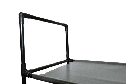 PÓŁKA NA BUTY MELA - 50 PAR - CZARNA