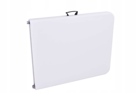 STÓŁ CATERINGOWY FETA WHITE SKŁADANY W WALIZKĘ 180 CM BIAŁY