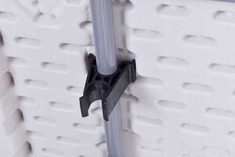 STÓŁ CATERINGOWY FETA WHITE SKŁADANY W WALIZKĘ 180 CM BIAŁY