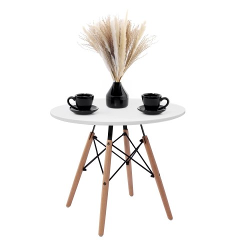 STOLIK OKRĄGŁY PARIS DTW 60 CM BIAŁY