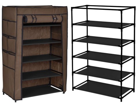 SZAFKA TEKSTYLNA NA BUTY MONA CIEMNY BRĄZ