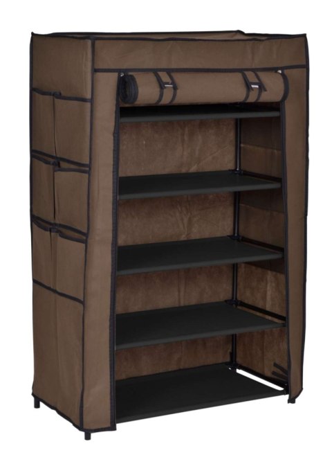 SZAFKA TEKSTYLNA NA BUTY MONA CIEMNY BRĄZ