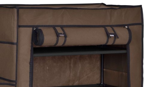 SZAFKA TEKSTYLNA NA BUTY MONA CIEMNY BRĄZ