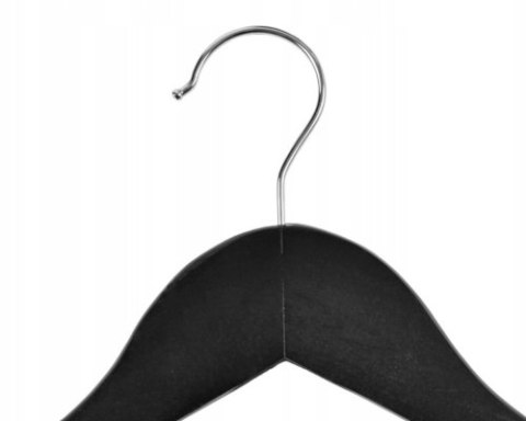 WIESZAK DREWNIANY RONDO KOMPLET 5 SZT CZARNY