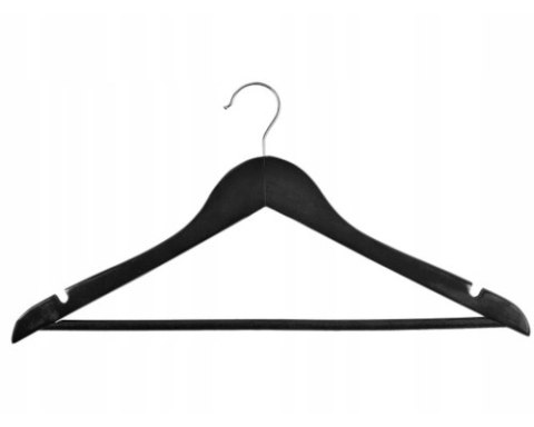 WIESZAK DREWNIANY RONDO KOMPLET 5 SZT CZARNY