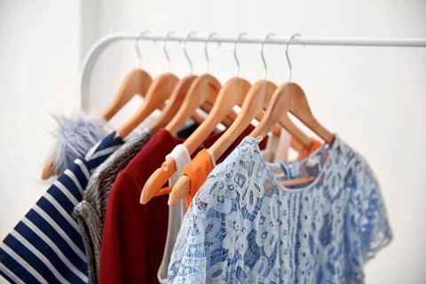 WIESZAK DREWNIANY RONDO KOMPLET 5 SZT JASNY BRĄZ