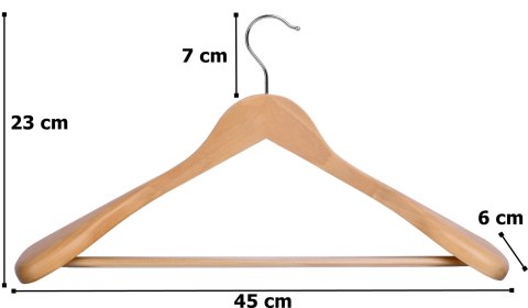 WIESZAK DREWNIANY NA PŁASZCZE 1 SZTUKA