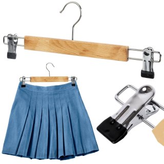 WIESZAK DREWNIANY NA SPÓDNICE 1 SZTUKA NATURAL