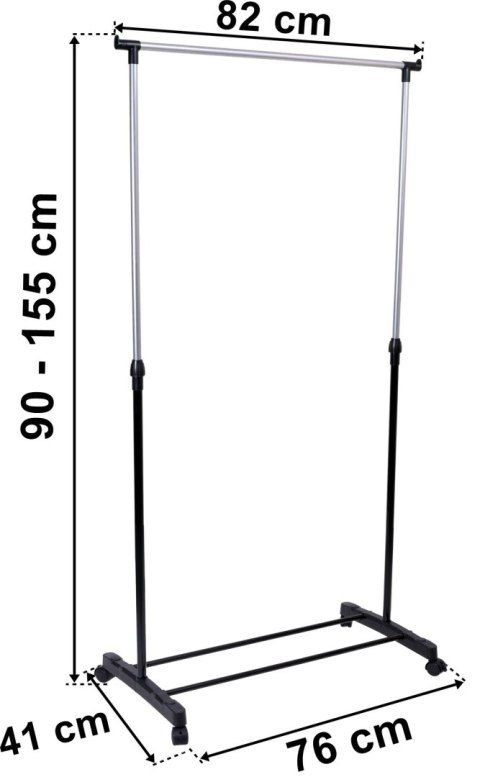 WIESZAK STOJĄCY NA KÓŁKACH ELA - POJEDYNCZY