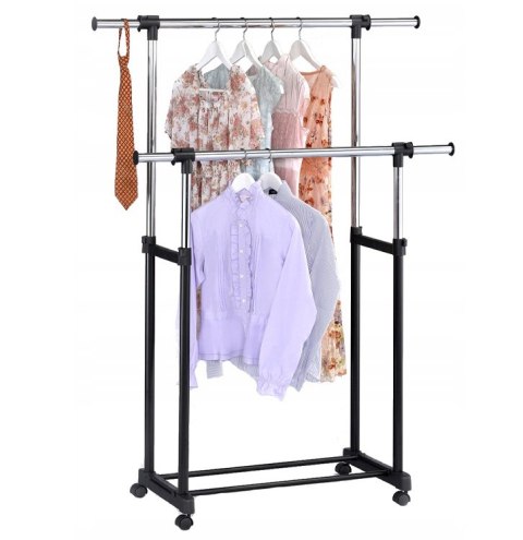 WIESZAK STOJĄCY NA KÓŁKACH OTTO BIS - PODWÓJNY