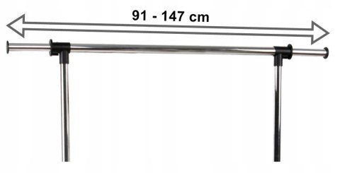 WIESZAK STOJĄCY NA KÓŁKACH OTTO BIS - PODWÓJNY