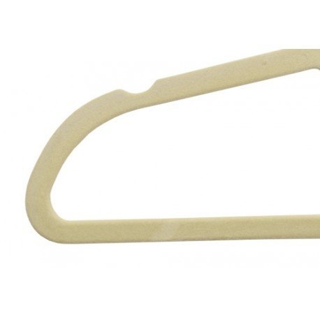 WIESZAK WELUROWY MAXI KOMPLET 5 SZT - BEŻOWY