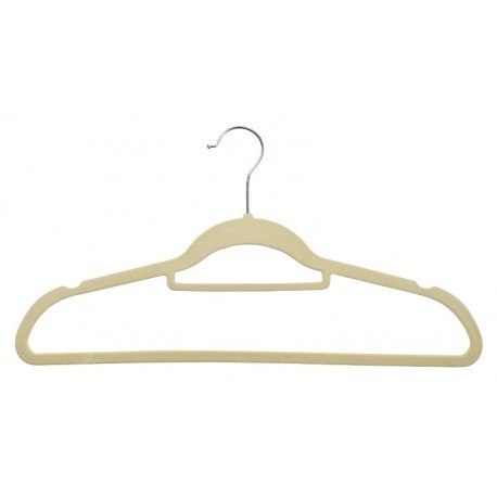 WIESZAK WELUROWY MAXI KOMPLET 5 SZT - BEŻOWY