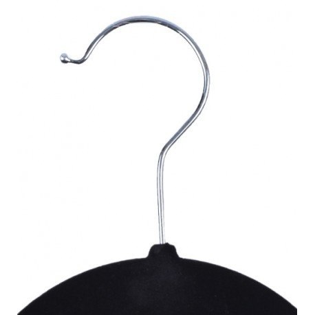 WIESZAK WELUROWY MAXI KOMPLET 5 SZT - CZARNY