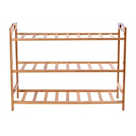 BAMBUSOWY REGAŁ NA BUTY 3 POZIOMY ASTARIA