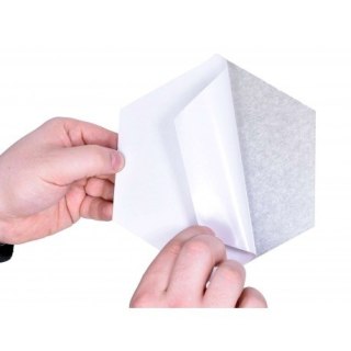 DEKORACYJNE LUSTRO AKRYLOWE HEX - SREBRNE