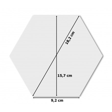 DEKORACYJNE LUSTRO AKRYLOWE HEX - SREBRNE