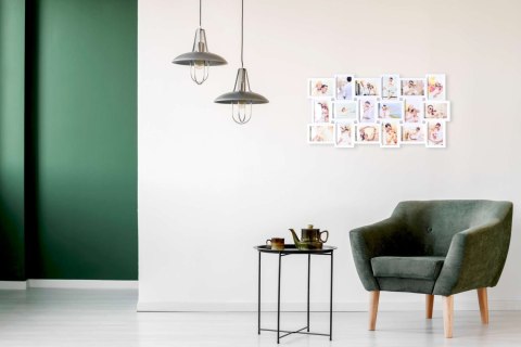 FOTORAMKA NA 18 ZDJĘĆ MORKA BIAŁA