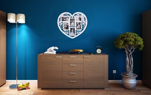 FOTORAMKA NA 6 ZDJĘĆ BREVA BIAŁA