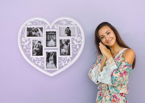 FOTORAMKA NA 6 ZDJĘĆ BREVA BIAŁA