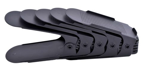 KOMPLET REGULOWANYCH UCHWYTÓW NA BUTY 10 SZTUK CZARNY