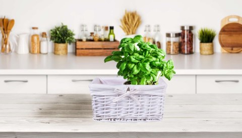 KOSZYK WIKLINOWY 30X20X15 - BIAŁY