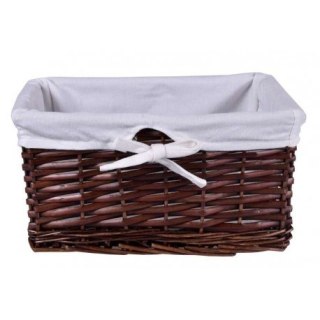 KOSZYK WIKLINOWY 30X20X15 - BRĄZOWY