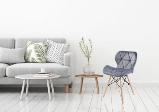 KRZESŁO TAPICEROWANE MURET VELVET AKSAMITNY GRAFITOWY