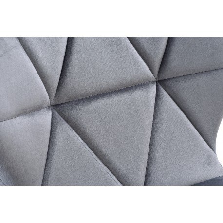 KRZESŁO TAPICEROWANE MURET VELVET AKSAMITNY GRAFITOWY