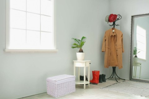 KUFER WIKLINOWY BIAŁY 105 L