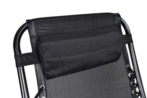 LEŻAK OGRODOWY ORION ZERO GRAVITY CZARNY