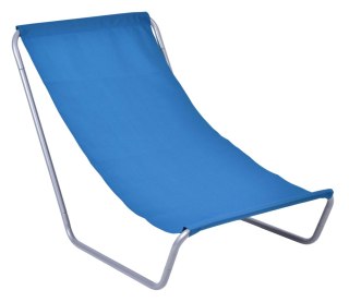 LEŻAK TURYSTYCZNY PLAŻOWY SKŁADANY OLEK - GRANATOWY