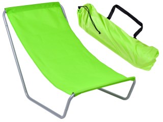 LEŻAK TURYSTYCZNY PLAŻOWY SKŁADANY OLEK - LIMONKA
