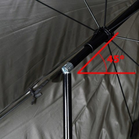 PARASOL WĘDKARSKI NAMIOT Z OSŁONĄ JUKON CIEMNOZIELONY