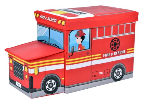 PUFA POJEMNIK WÓZ STRAŻACKI - CZERWONY