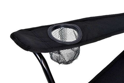 SKŁADANE KRZESŁO TURYSTYCZNE HUGO CZARNE