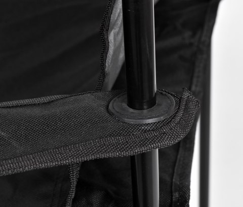 SKŁADANE KRZESŁO TURYSTYCZNE HUGO CZARNE